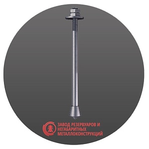 Болт фундаментный анкерный М12-М48 мм тип 6.3 СТ3ПС ГОСТ 24379-80